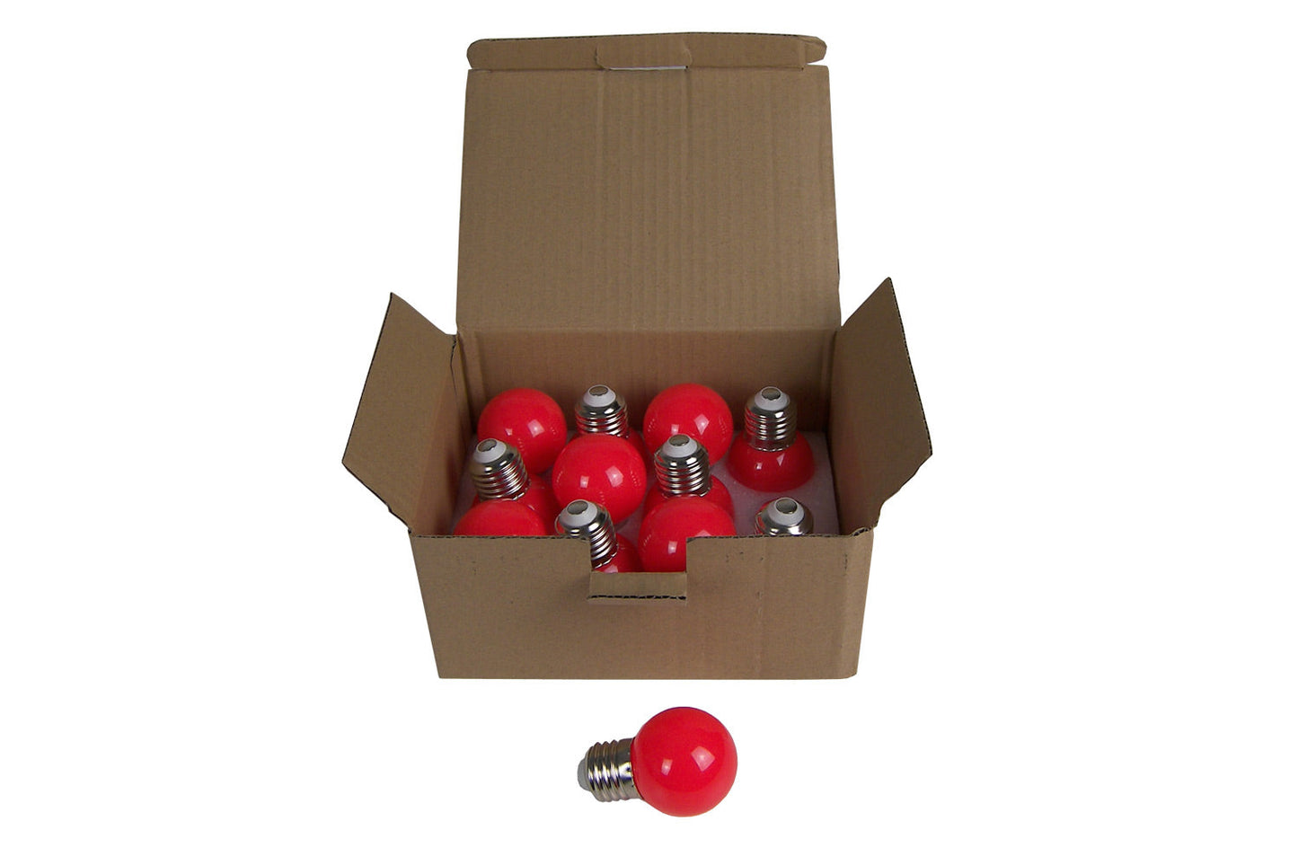 FESLED2RX12 - 2W E27 LED Globe (Red) - Box of 12