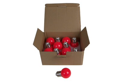 FESLED2RX12 - 2W E27 LED Globe (Red) - Box of 12