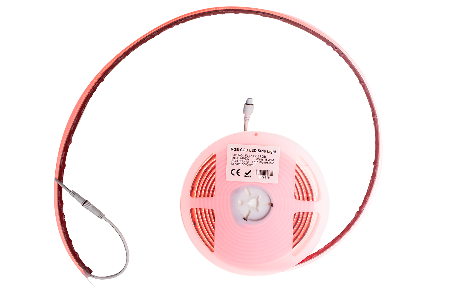 Event Lighting FLEXICOBRGB - COB LED Tape (RGB) front View