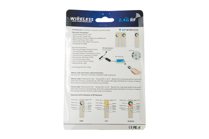 Event Lighting FLEXICONRGB - Controller LED Tape (RGB) Remote back View