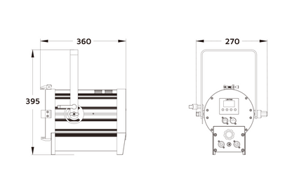 Event Lighting F300WWMZ line drawing