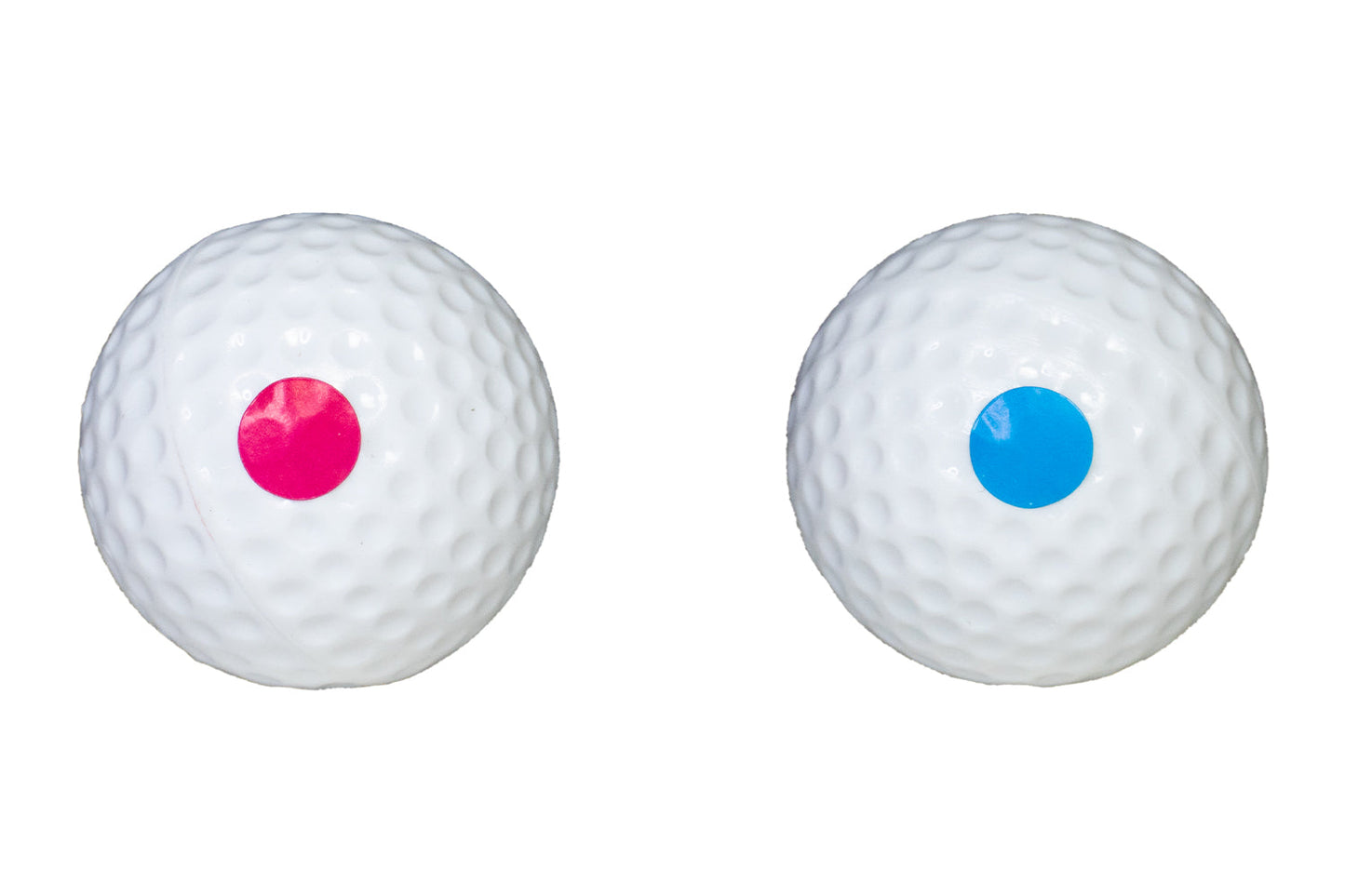 Event Lighting GOLFGENDER Golf balls set of 2 preloaded with pink and blue powder 