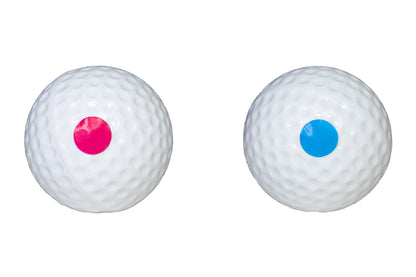 Event Lighting GOLFGENDER Golf balls set of 2 preloaded with pink and blue powder 