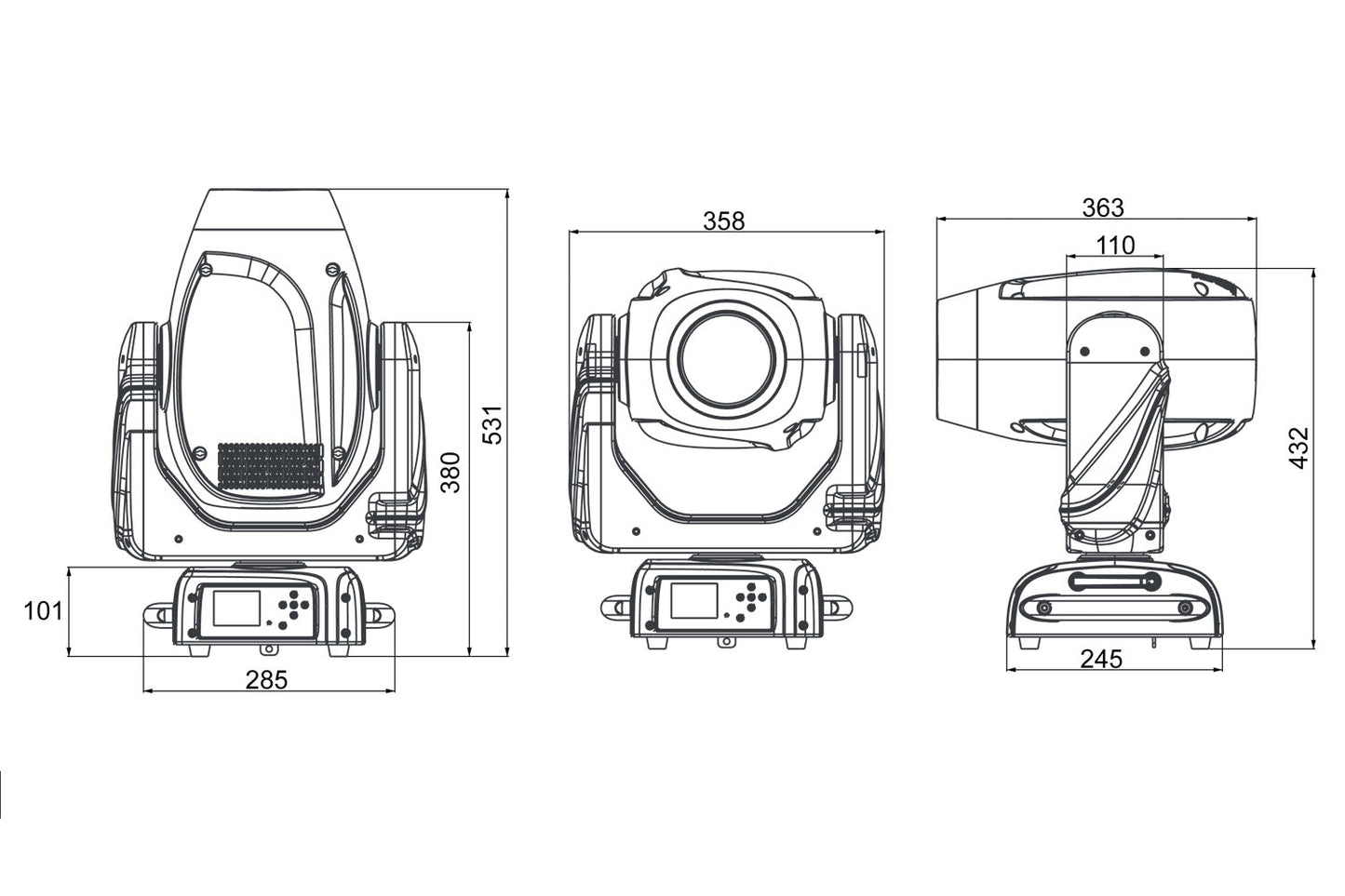 HAVOCH200 - 200W LED Moving Head Hybrid
