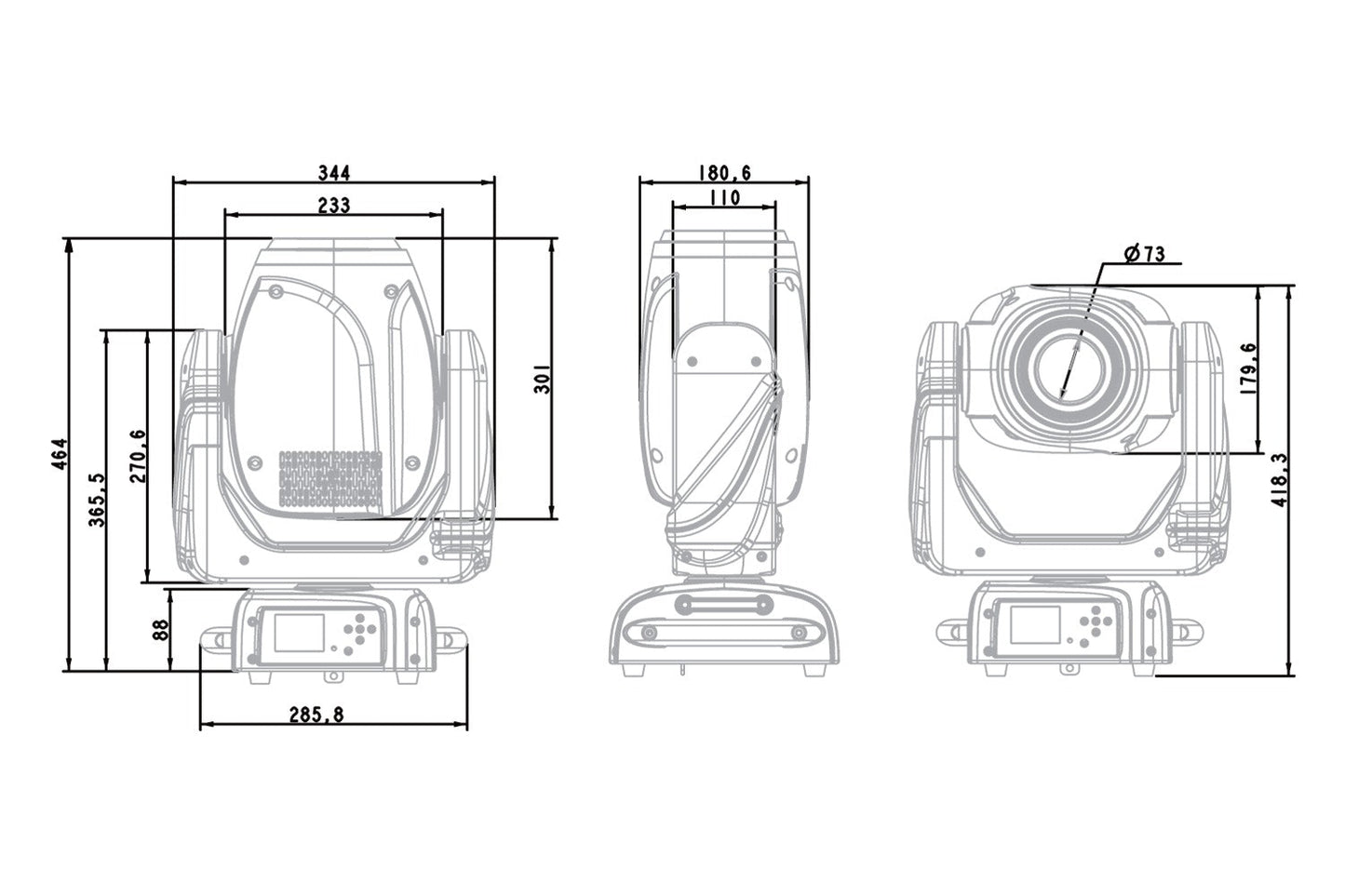 HAVOCS150 - 150W LED Spot Moving Head