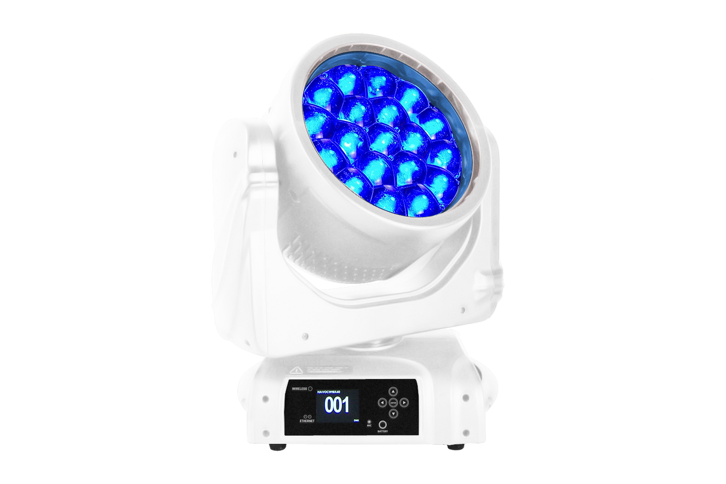HAVOCW19X40-WH - 19 x 40W Zoom Wash Moving Head (White)