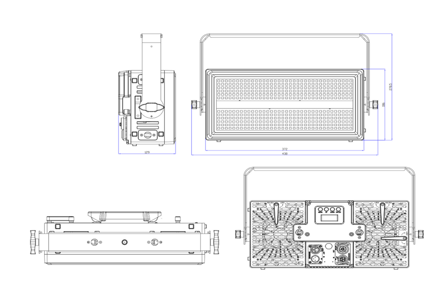 HYBRICK-FX - IP65 Effect Light with Electronic Frost and Interlocking Housing