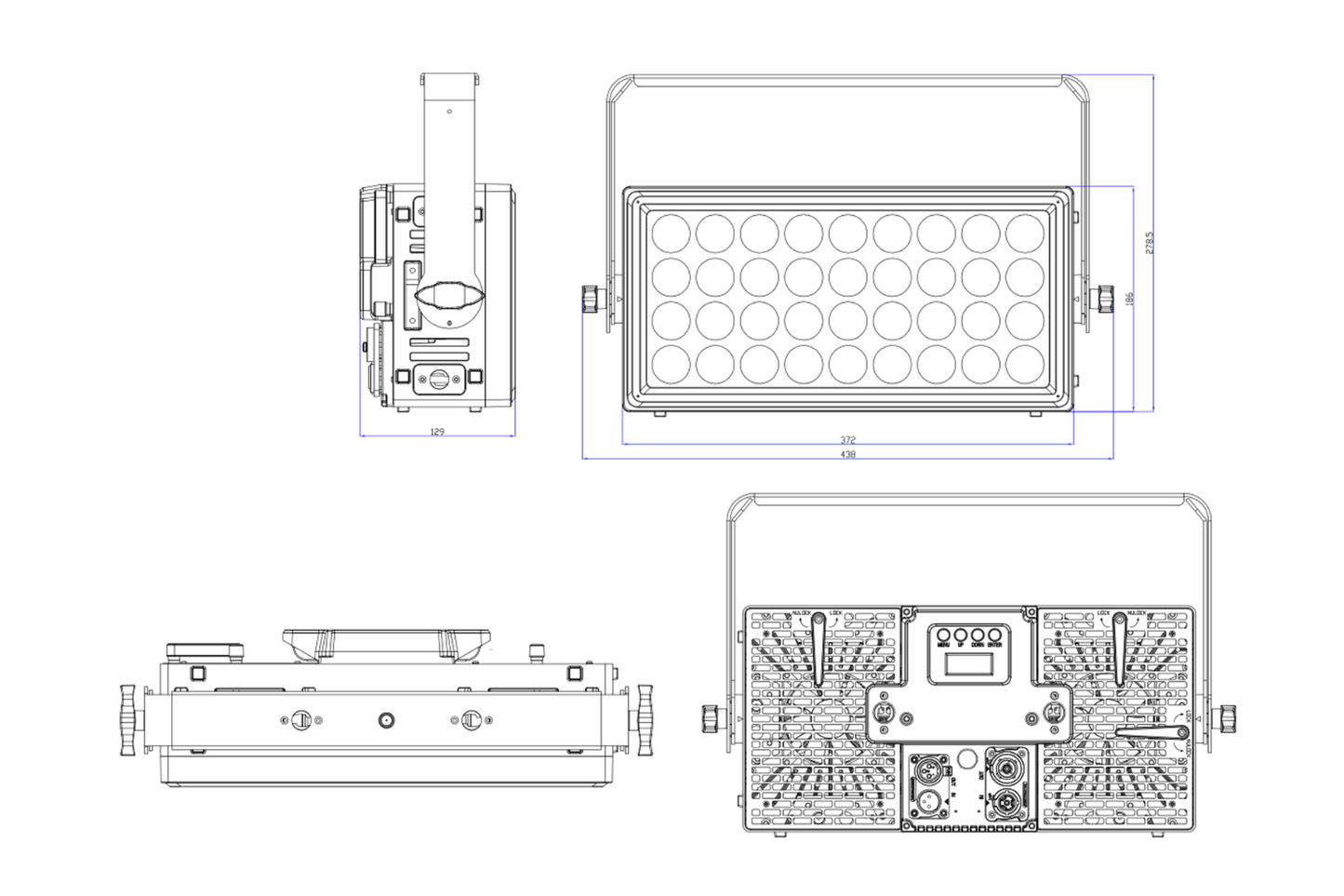 HYBRICK-WASH - IP65 Wash Fixture with Electronic Frost and Interlocking Housing
