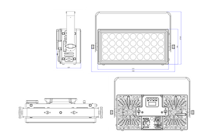 HYBRICK-WASH - IP65 Wash Fixture with Electronic Frost and Interlocking Housing