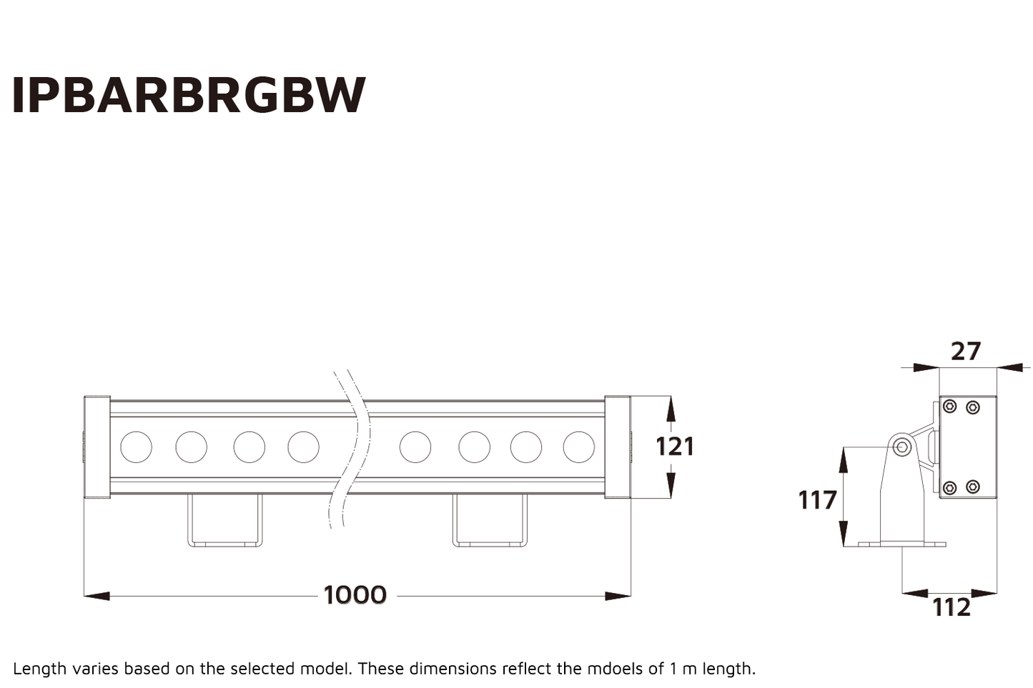 Event Lighting IP Bar front