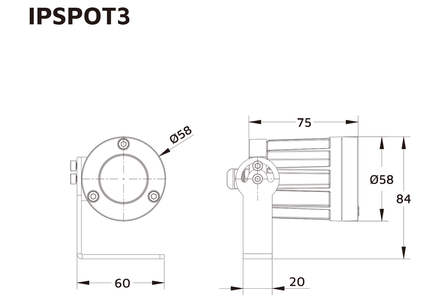 Event Lighting IP Spot Light