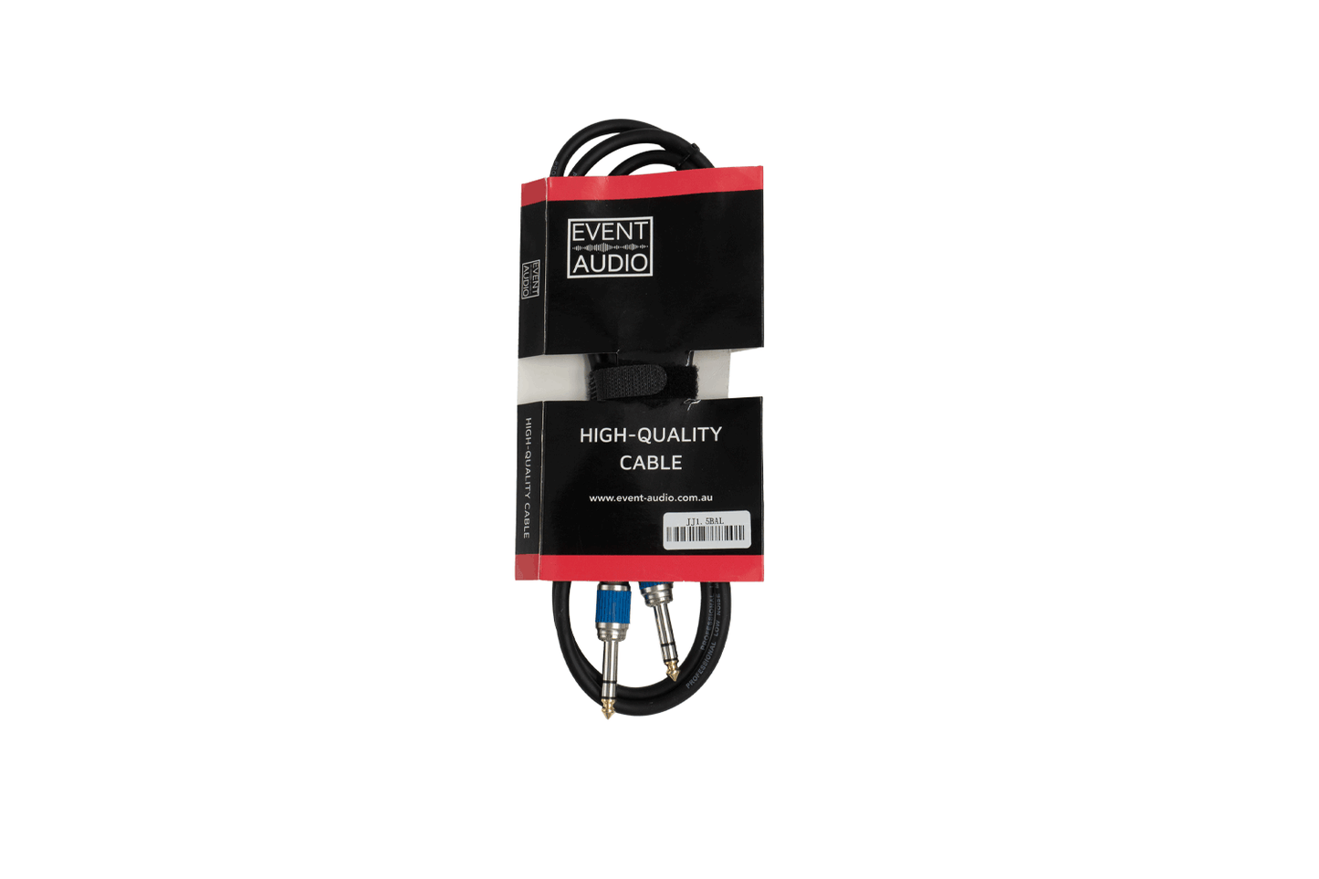 JJ1.5BALEL - 1.5m Jack TRS Male to Jack TRS Male Signal Lead - Blue Ring