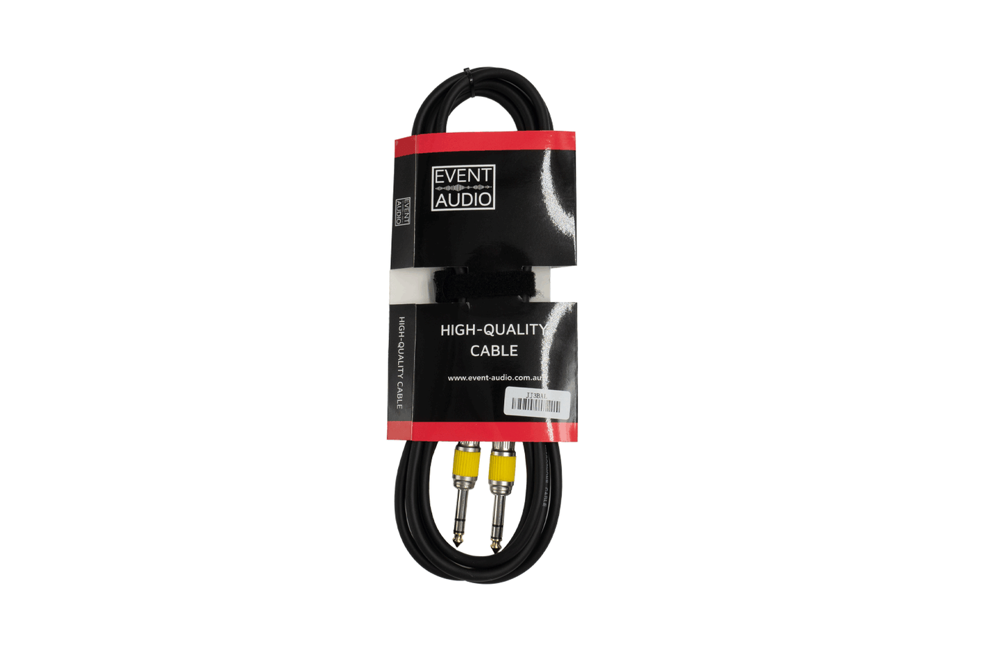 JJ3BALEL - 3m Jack TRS Male to Jack TRS Male Signal Lead - Yellow Ring