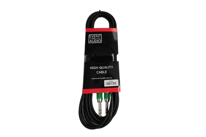 JJ5BALEL - 5m Jack TRS Male to Jack TRS Male Signal Lead - Green Ring