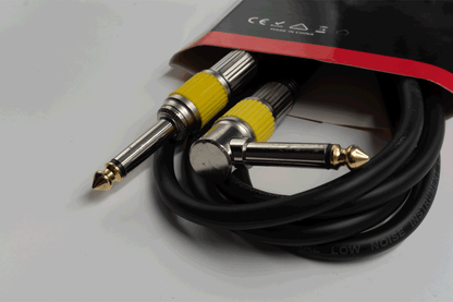 Event Audio JJR1.5 - 1.5m Jack TS Male to Jack TS Right Angle Male Signal Lead - Blue Ring connectors 