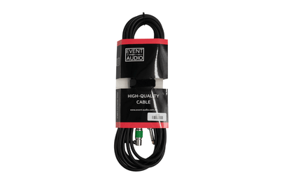 Event Audio JJR5 - 5m Jack TS Male to Jack TS Right Angle Male Signal Lead - Green Ring packaged product 