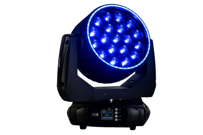 LM19X20BER - 19 x 20W RGBW Zoom Wash Head with Pixel Control and Ring Light