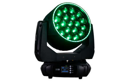 LM19X20BER - 19 x 20W RGBW Zoom Wash Head with Pixel Control and Ring Light
