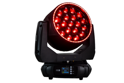 LM19X20BER - 19 x 20W RGBW Zoom Wash Head with Pixel Control and Ring Light