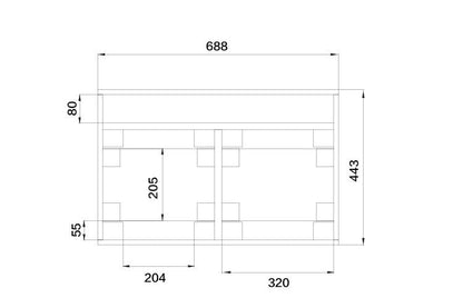 Event Lighting Lite LM2CASE180 Road Case for LM180 and LM150B