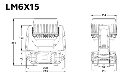 Event Lighting Lite LM6X15 Zoom Wash Moving Head1500 × 1000px