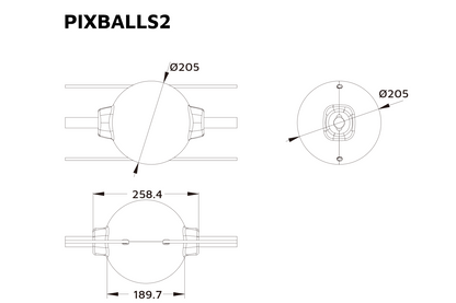 PIXBALLS2 - IP65 RGB Festoon Lighting System