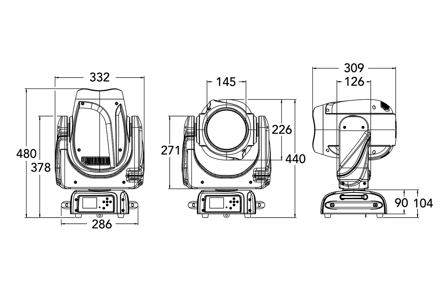 HAVOCB120 - 120W Beam Moving Head