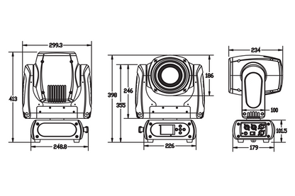 M1S75W 75W LED moving spot