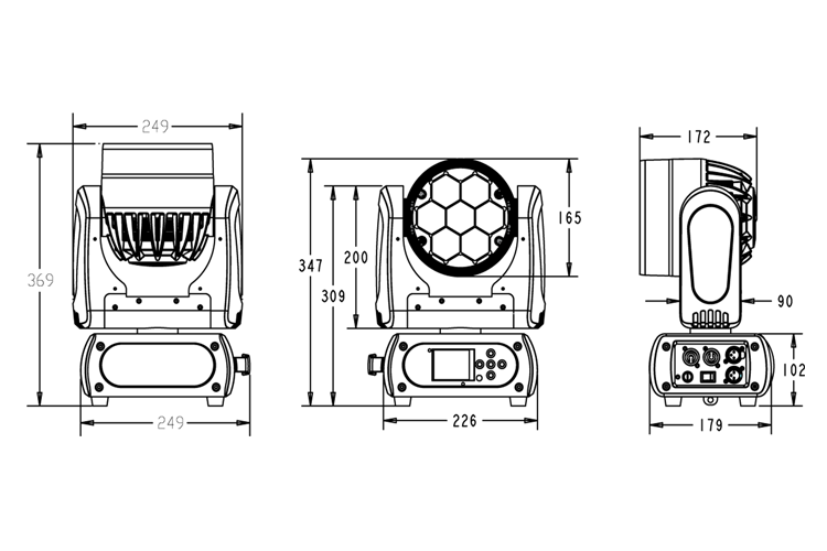 M7W15RGBW - Compact Wash with Powerful Output and Pro Feature Set