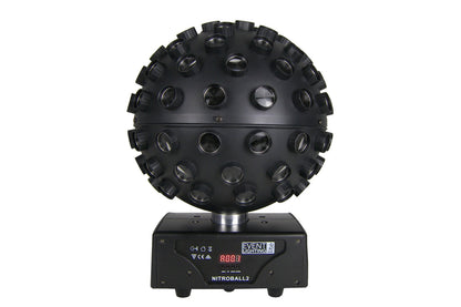 NITROBALL2 - Spherical rotating effect light, 5 x 15W RGBWAUV LED