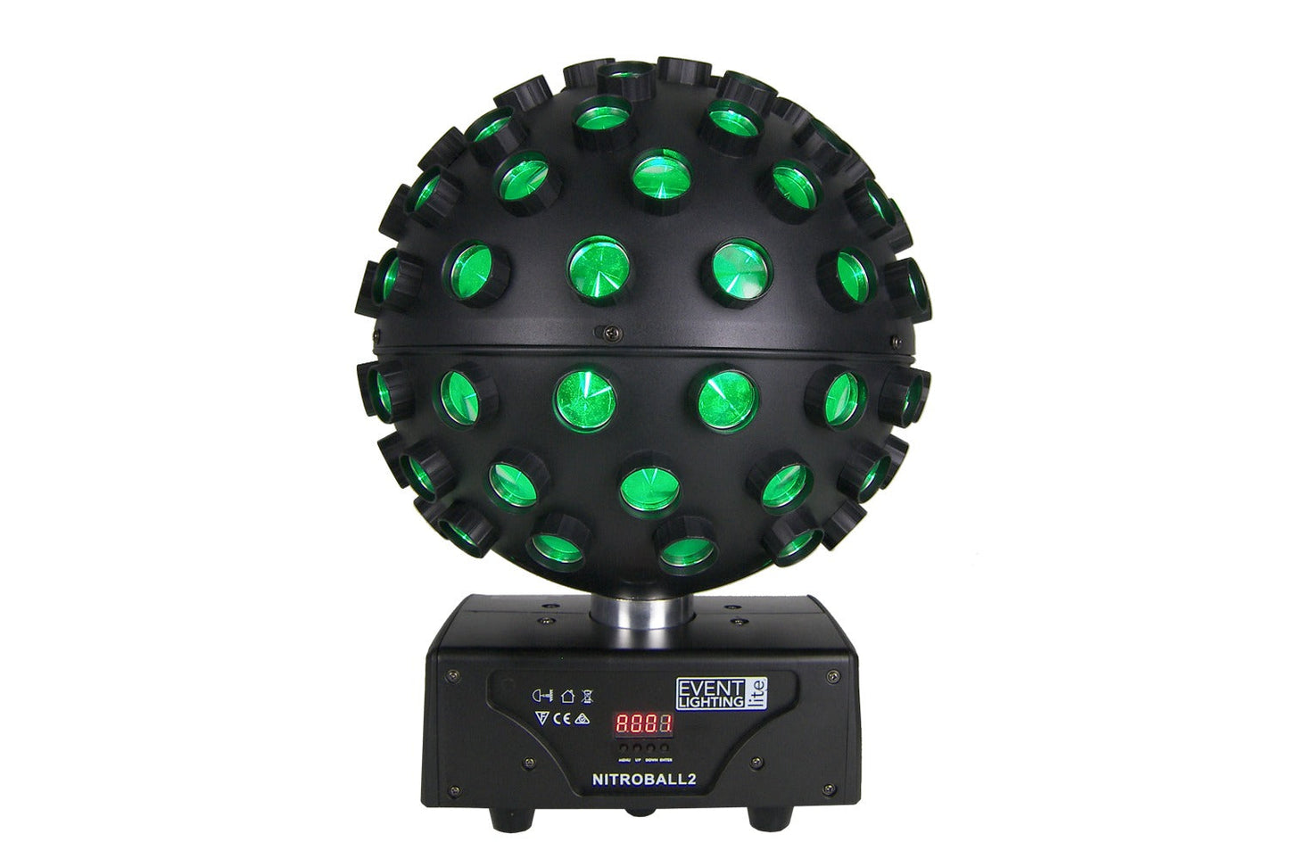 NITROBALL2 - Spherical rotating effect light, 5 x 15W RGBWAUV LED