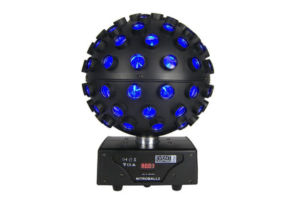 NITROBALL2 - Spherical rotating effect light, 5 x 15W RGBWAUV LED