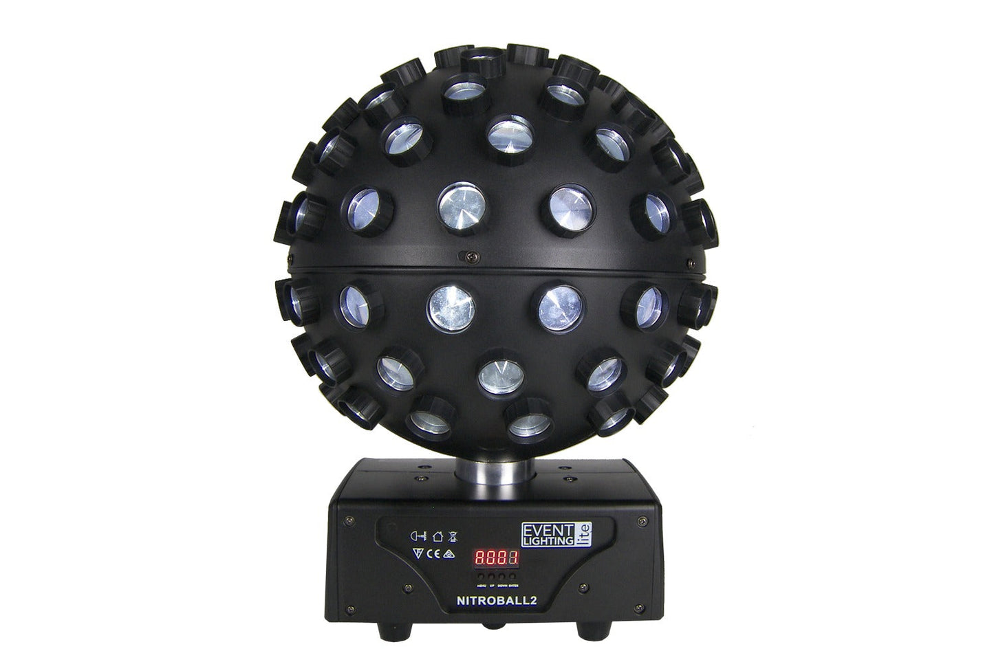 NITROBALL2 - Spherical rotating effect light, 5 x 15W RGBWAUV LED