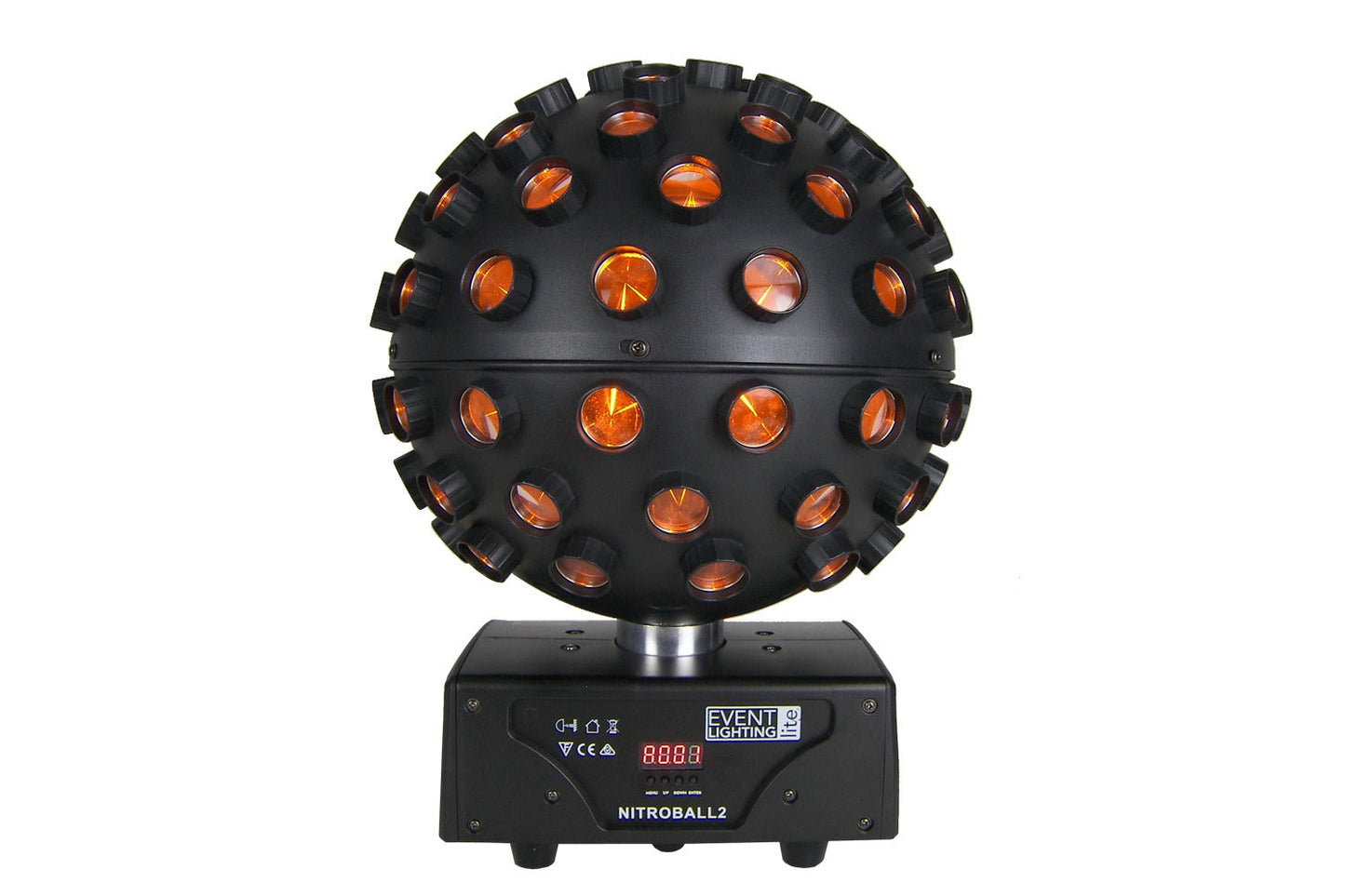 NITROBALL2 - Spherical rotating effect light, 5 x 15W RGBWAUV LED