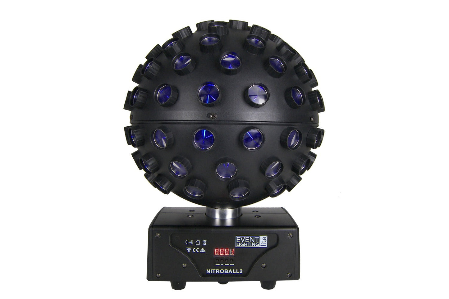 NITROBALL2 - Spherical rotating effect light, 5 x 15W RGBWAUV LED