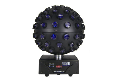 NITROBALL2 - Spherical rotating effect light, 5 x 15W RGBWAUV LED