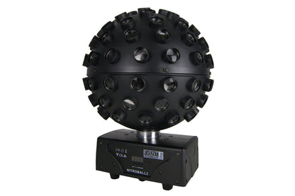 NITROBALL2 - Spherical rotating effect light, 5 x 15W RGBWAUV LED