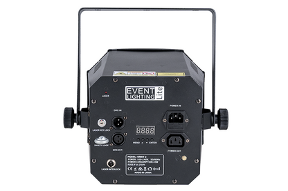 Event Lighting Lite ORBIT2 Effect Light with Derby, Strobe, Laser