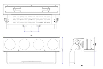 PANX41 - 4x1 40W COB RGB+CW+WW Pixel Control Panel
