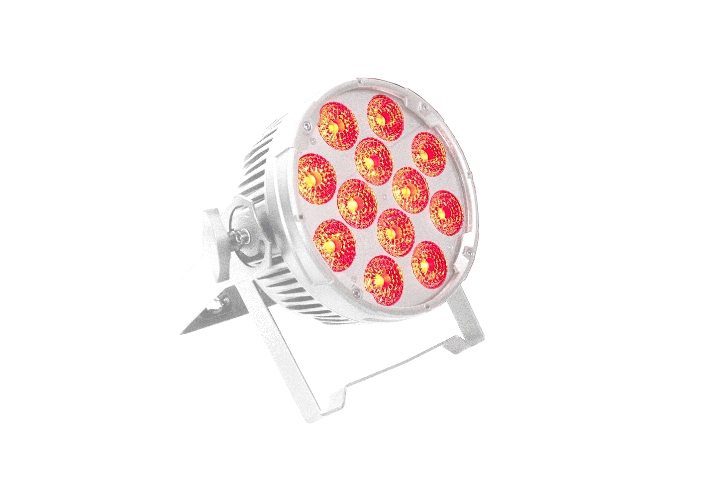 PAR12H-WH - Indoor Pro Par with 12 x 12W RGBWAU LEDs