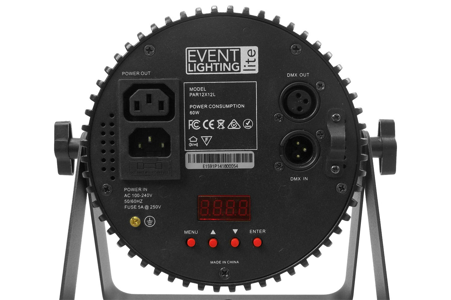 PAR12X12L - Indoor Lite Par with 12 x 12W RGBWAU LEDs