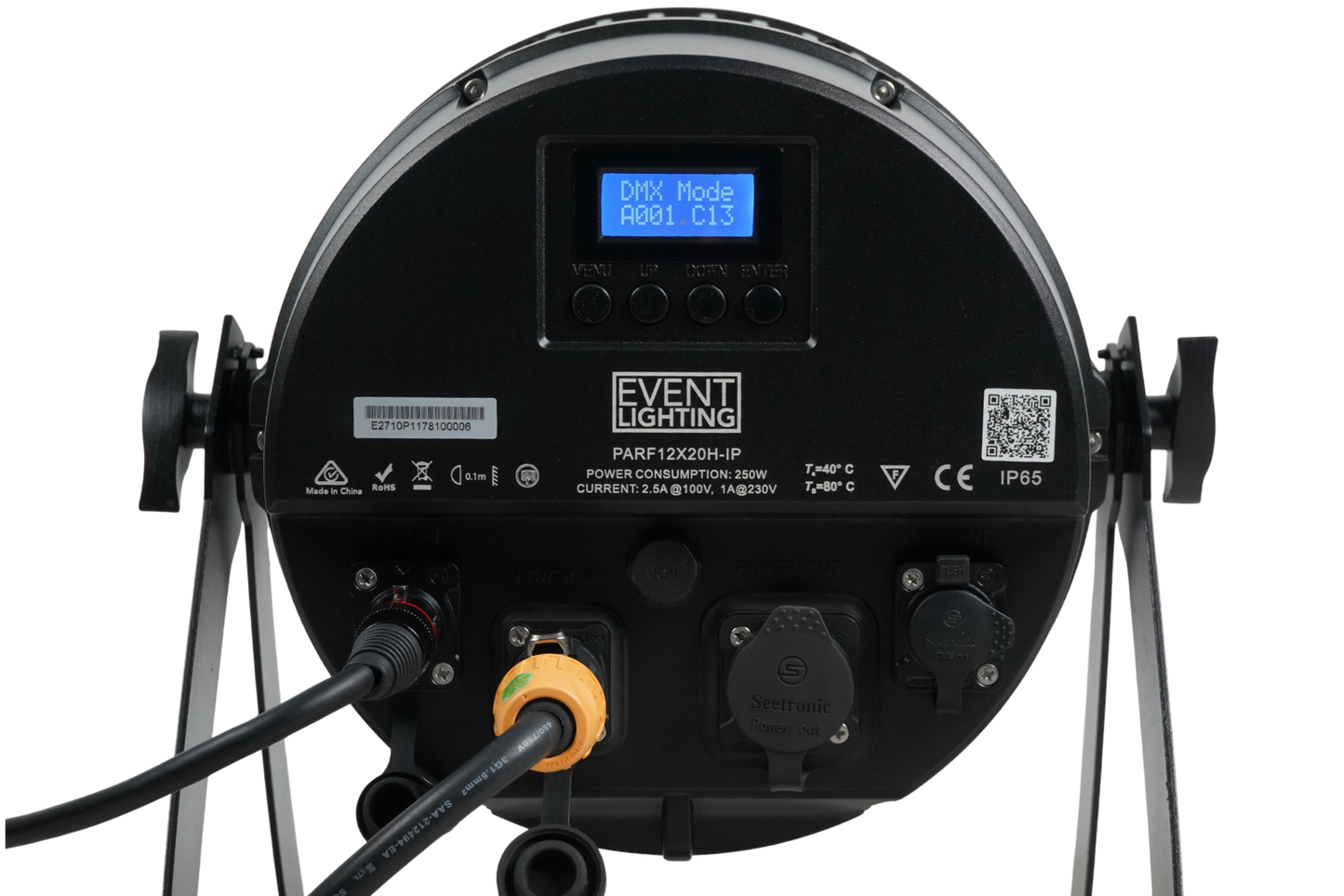 PARF12X20H-IP - IP65 Parcan with 12 x 20 RGBWAU LEDs with Electronic Frost
