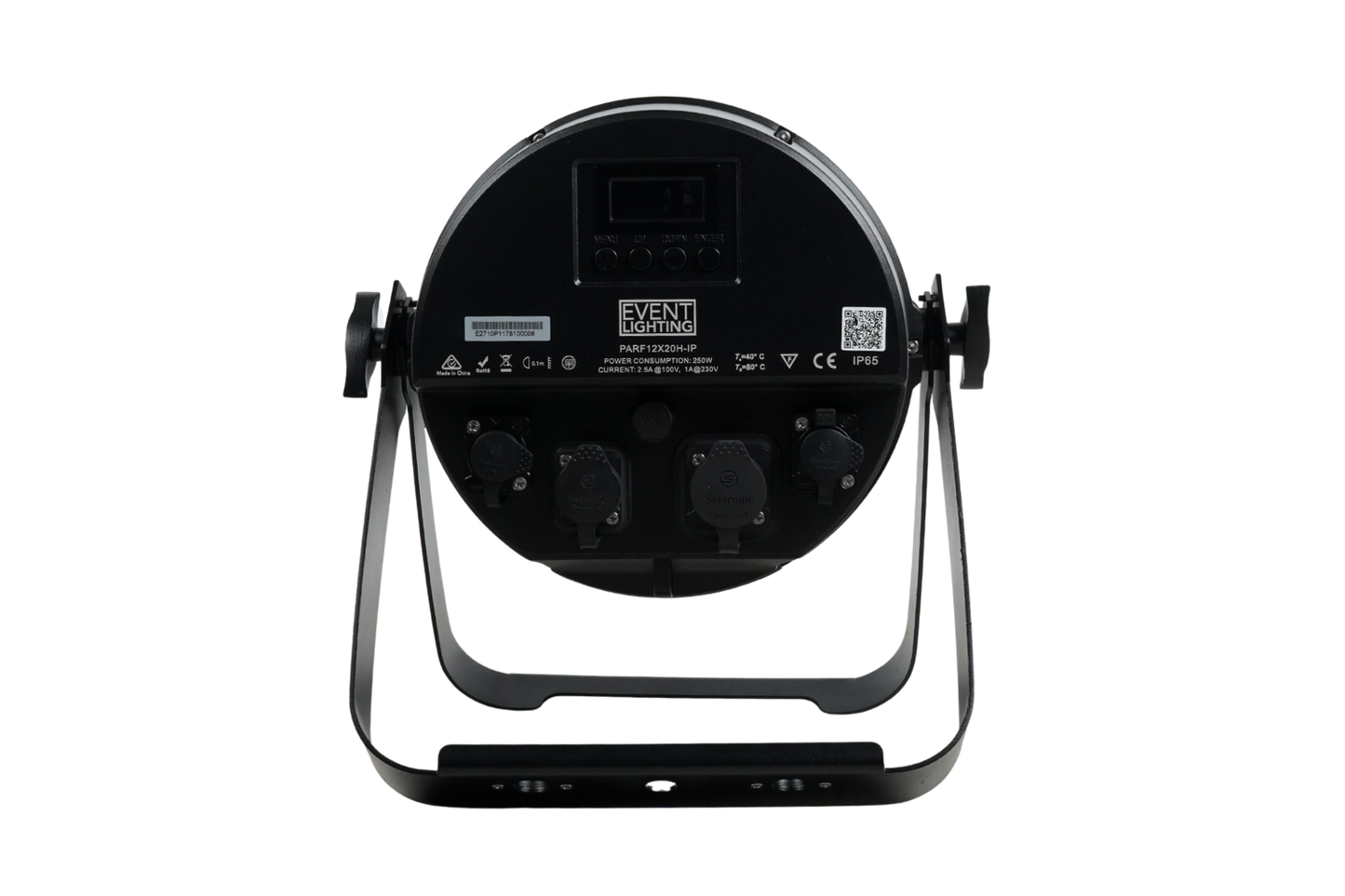 PARF12X20H-IP - IP65 Parcan with 12 x 20 RGBWAU LEDs with Electronic Frost