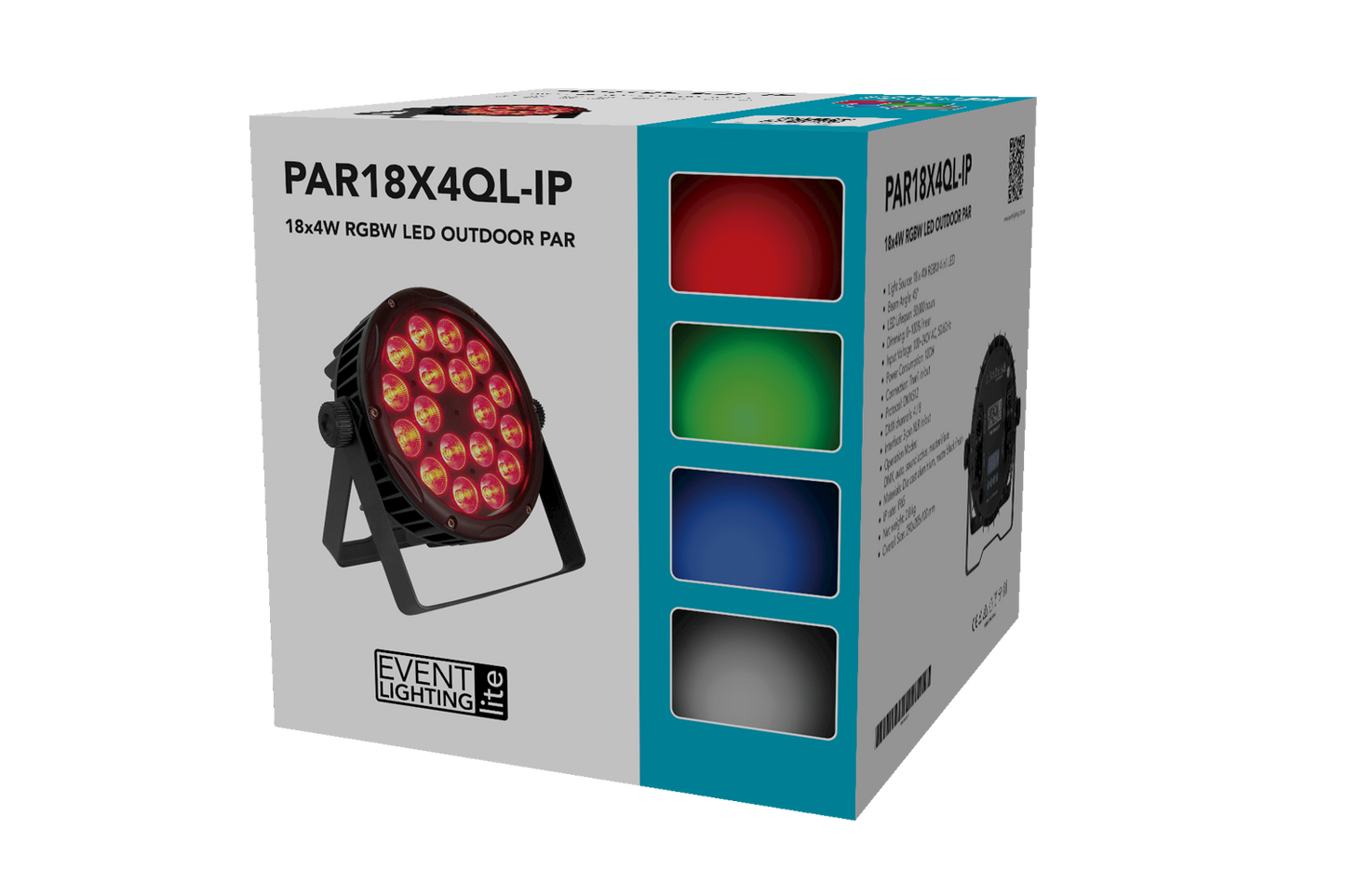 PAR18X4QL-IP - Outdoor Lite Par with 18 x 4W RGBW LEDs