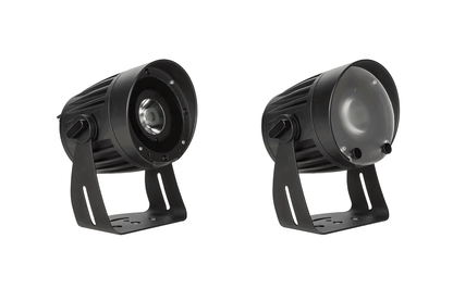 Event Lighting PAR1X15O - Outdoor 1x 15W RGBW Pro PAR with Wireless DMX frost filter on and frost filter off