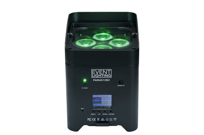 PAR4X12B2 - Indoor Battery Uplight Pro Par with 4 x 12W RGBWAUV LEDs