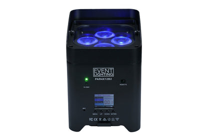 PAR4X12B2 - Indoor Battery Uplight Pro Par with 4 x 12W RGBWAUV LEDs