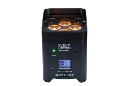 PAR4X12B2 - Indoor Battery Uplight Pro Par with 4 x 12W RGBWAUV LEDs