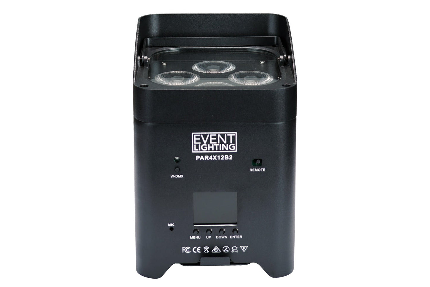 PAR4X12B2 - Indoor Battery Uplight Pro Par with 4 x 12W RGBWAUV LEDs