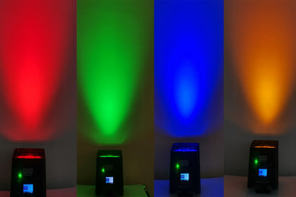 PAR4X12B2 - Indoor Battery Uplight Pro Par with 4 x 12W RGBWAUV LEDs